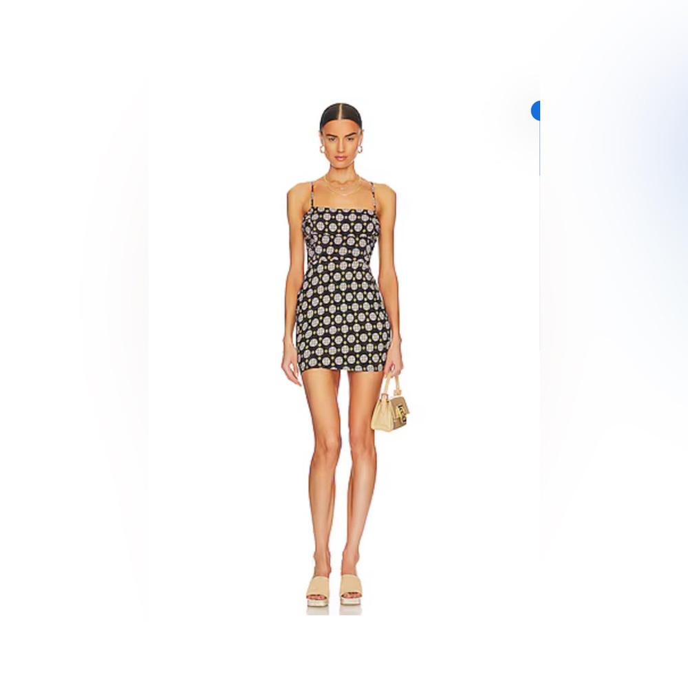 NWOT Center Of Attention Mini Dress in Black Combo
FREE PEOPLE Black Combo XS